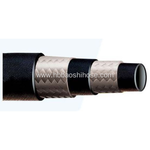 Two layers Fiber Braided Rubber Tube